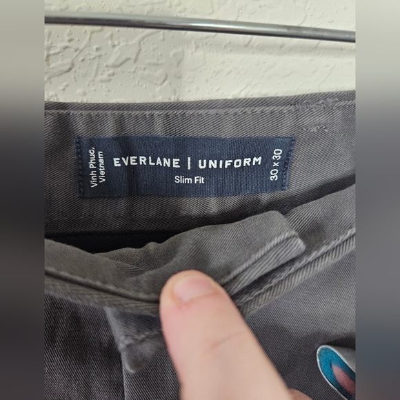 NWT Everlane Men's Performance Chino Pants In Slate Grey Size 30x30 - Picture 8 of 10